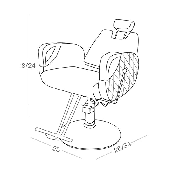 Ikonic Reclining Chair Milano - Black