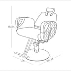 Ikonic Reclining Chair Milano - Black
