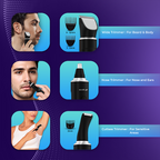 Ikonic Me Unisex 3-in-1 Personal Groomer Trimmer