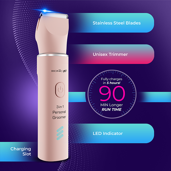 Ikonic Me Unisex 3-in-1 Personal Groomer Trimmer