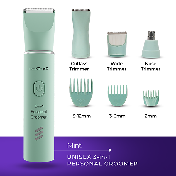 Ikonic Me Unisex 3-in-1 Personal Groomer Trimmer