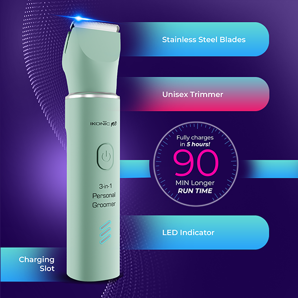 Ikonic Me Unisex 3-in-1 Personal Groomer Trimmer
