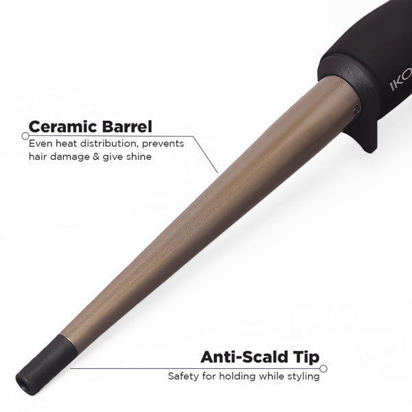 Ikonic Professional Conical Tong  Hair Curler