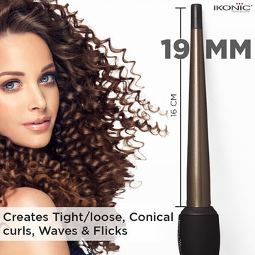 Buy Ikonic Conical Tong Hair Curler CNT 19 online Ikonic World